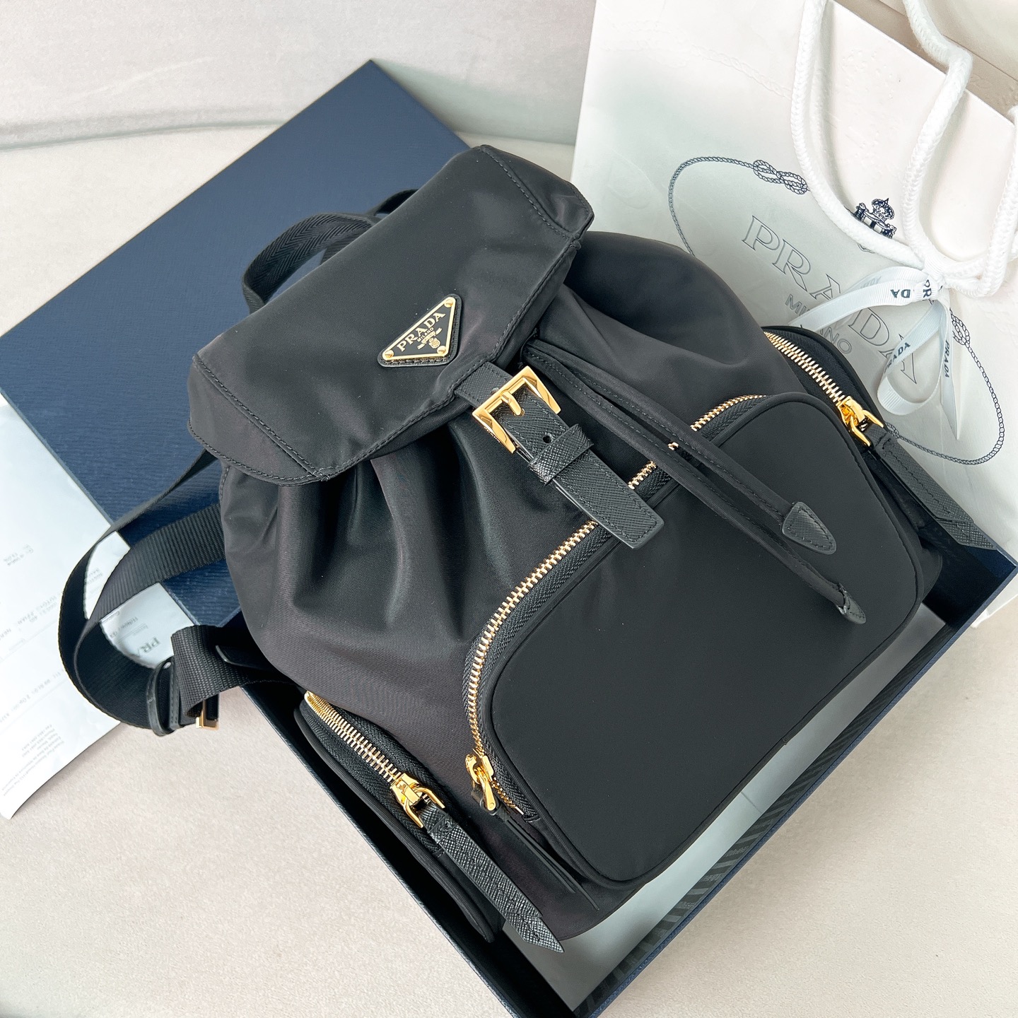 프라다 리나일론 백팩 1BZ081 24.5x29x12cm