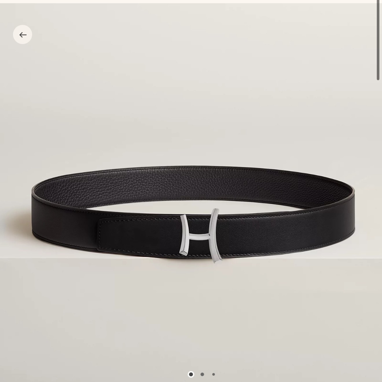 Hermes-브러쉬 처리된 페르마브라스벨트 38mm