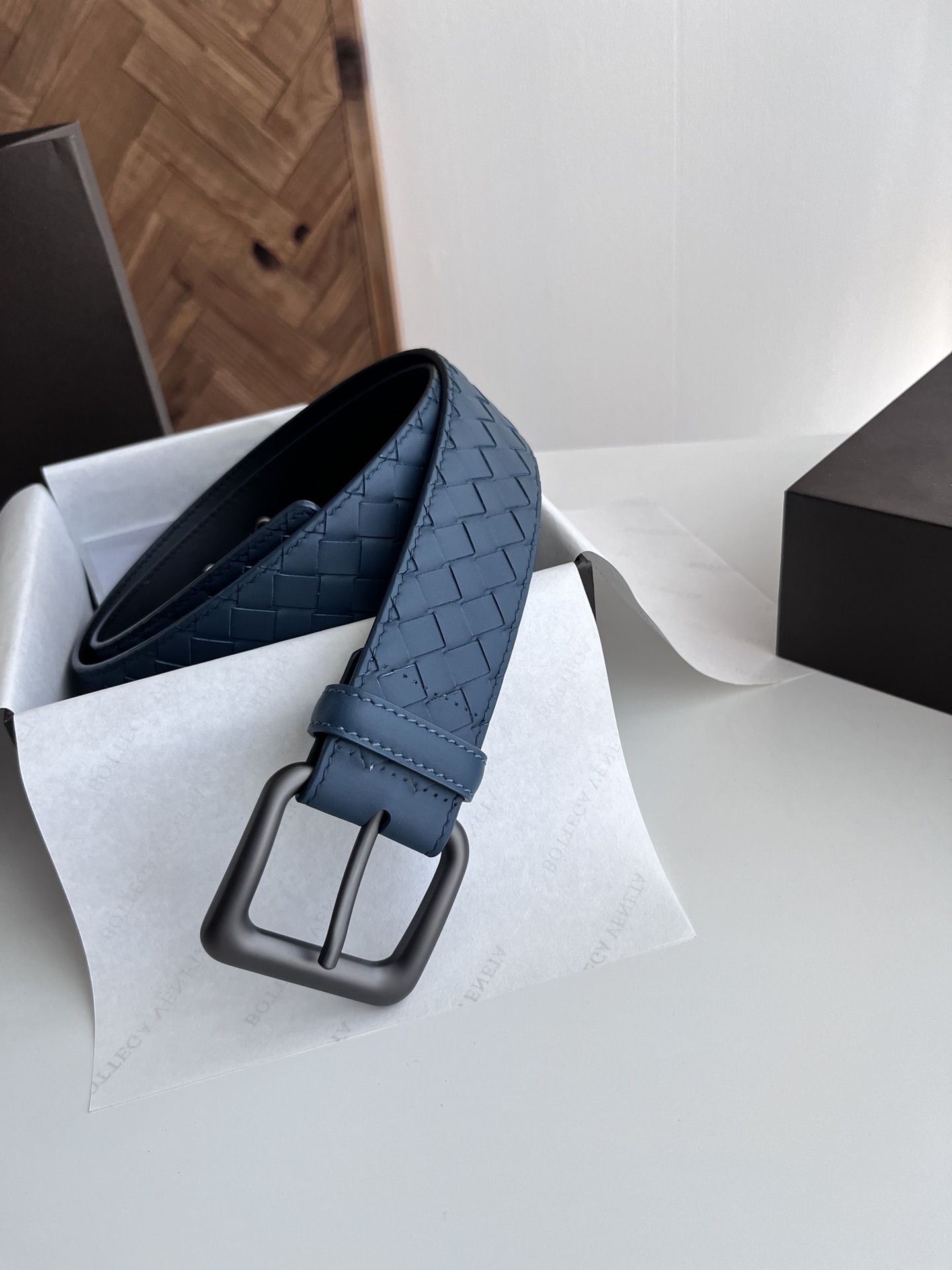 보테가 베네타 인트레치오 위빙 가죽 벨트40mm