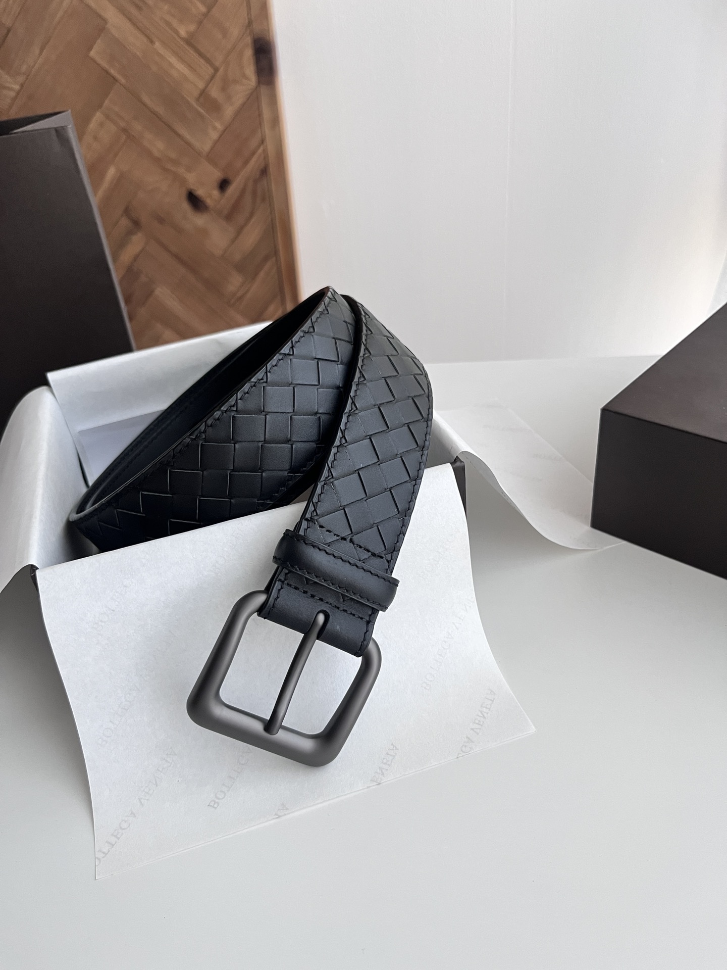 보테가 베네타 인트레치오 위빙 가죽 벨트40mm