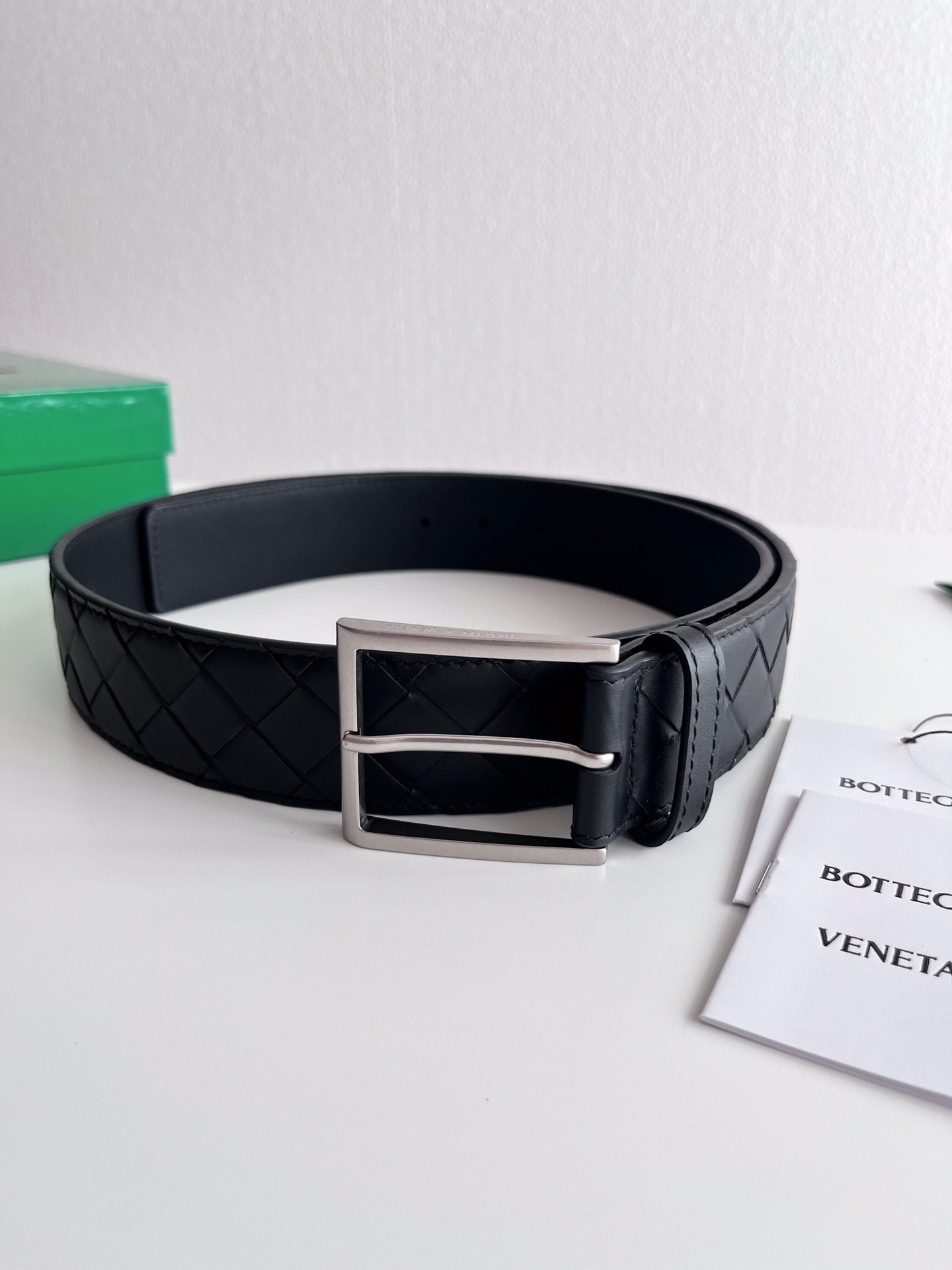 보테가 베네타 인트레치오 위빙 가죽 벨트40mm