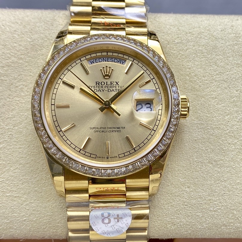 8+ | 3255 무브먼트 | 36mm | 데이데이트 Day-date 147g