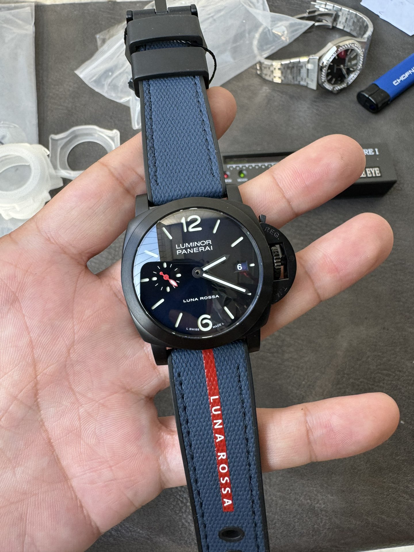 VS l P9000 l 44mm l 파네라이 PAM1408 티타늄 케이스 한정 