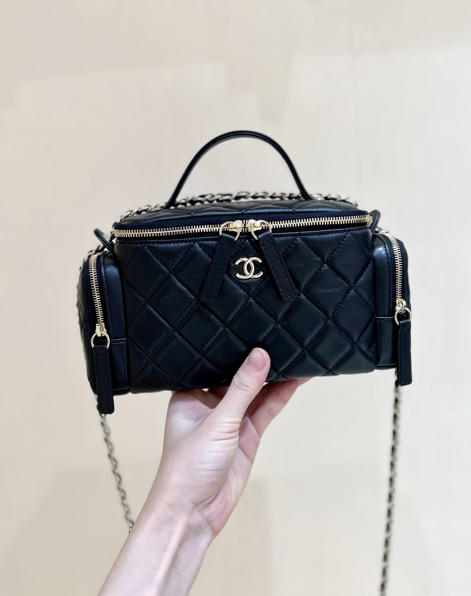 샤❤넬 24k 코스메틱 케이스백 AS5222 14×23×9cm