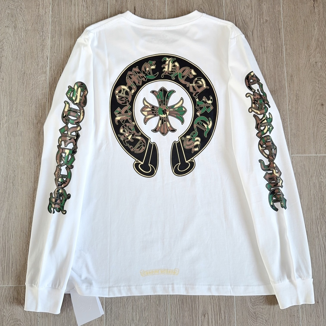 크롬하츠 카모 트리플 크로스 호스슈 긴팔 셔츠