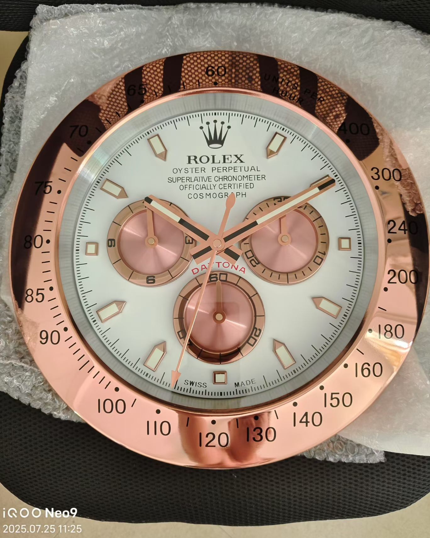 롤렉스 데이토나 벽시계 35cm