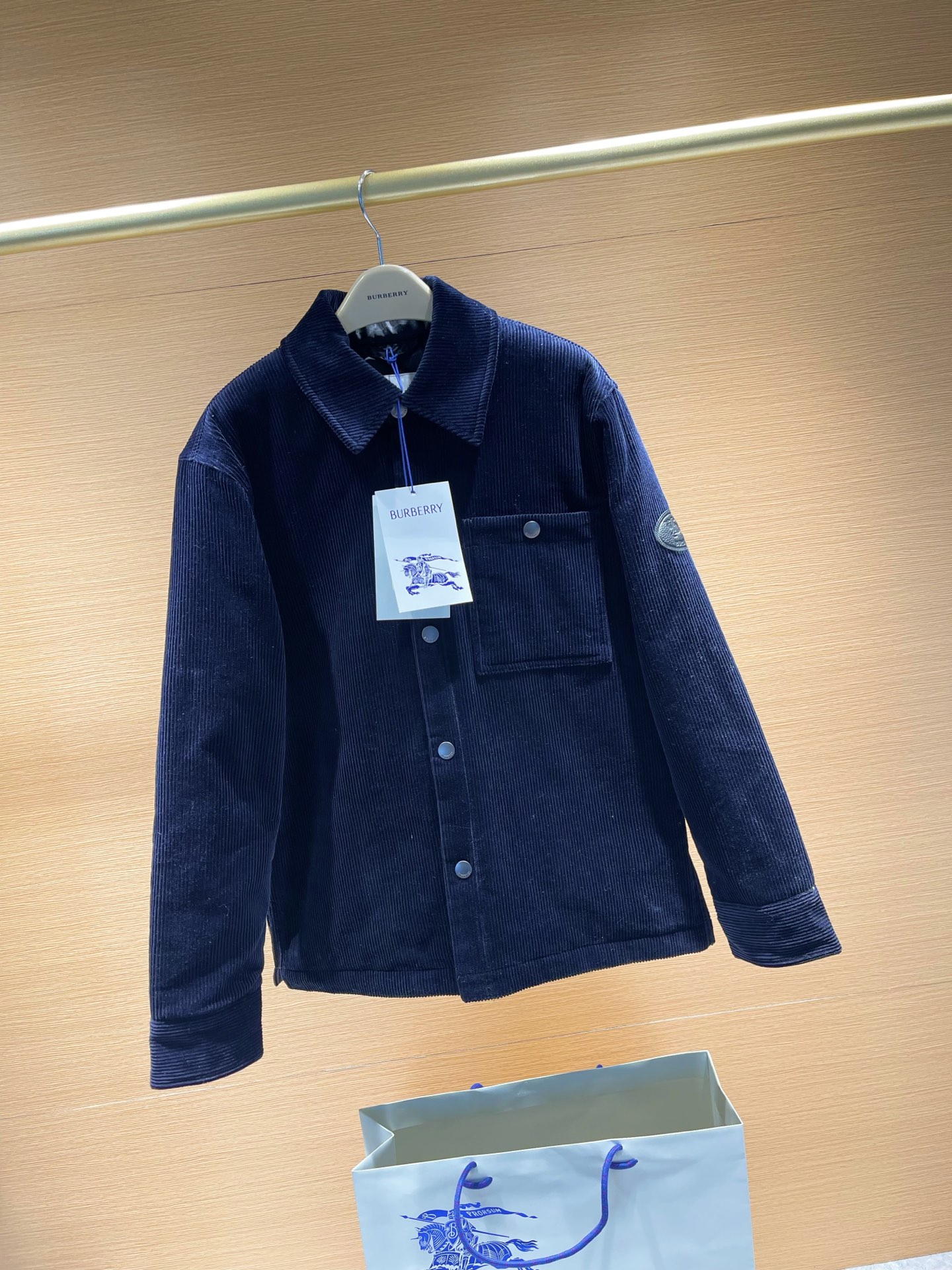 버버리 코듀로이 오버셔츠