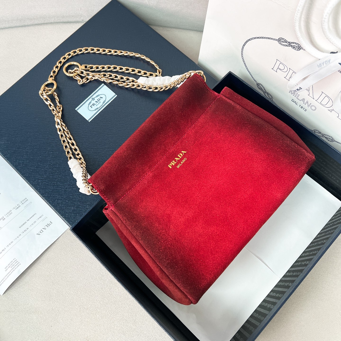 프라다 앙쉐인 가죽 미니백 1BC263  18×22cm