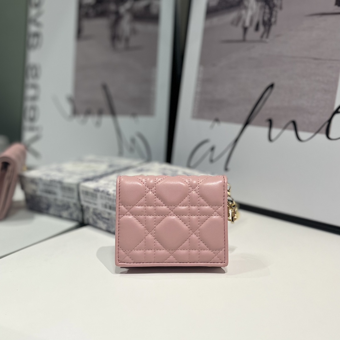 Lady Dior Gardenia 미니 지갑