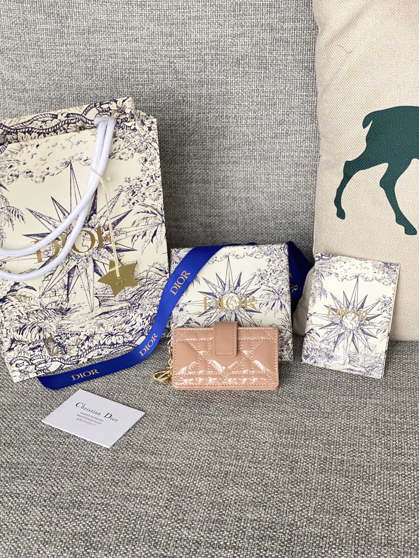 Lady Dior Jasmine 카드 지갑