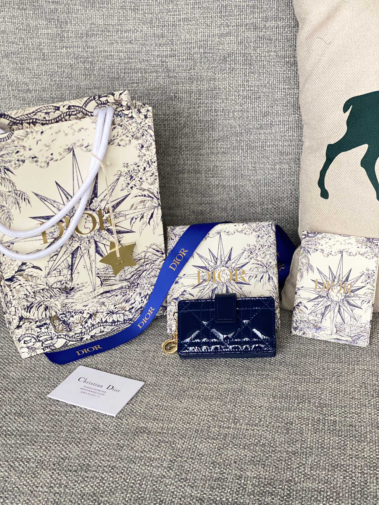 Lady Dior Jasmine 카드 지갑