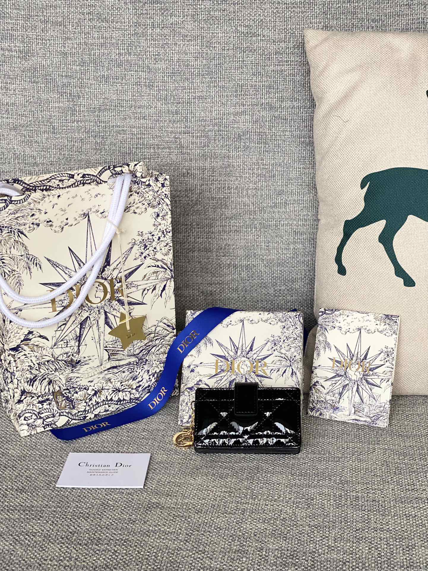 Lady Dior Jasmine 카드 지갑