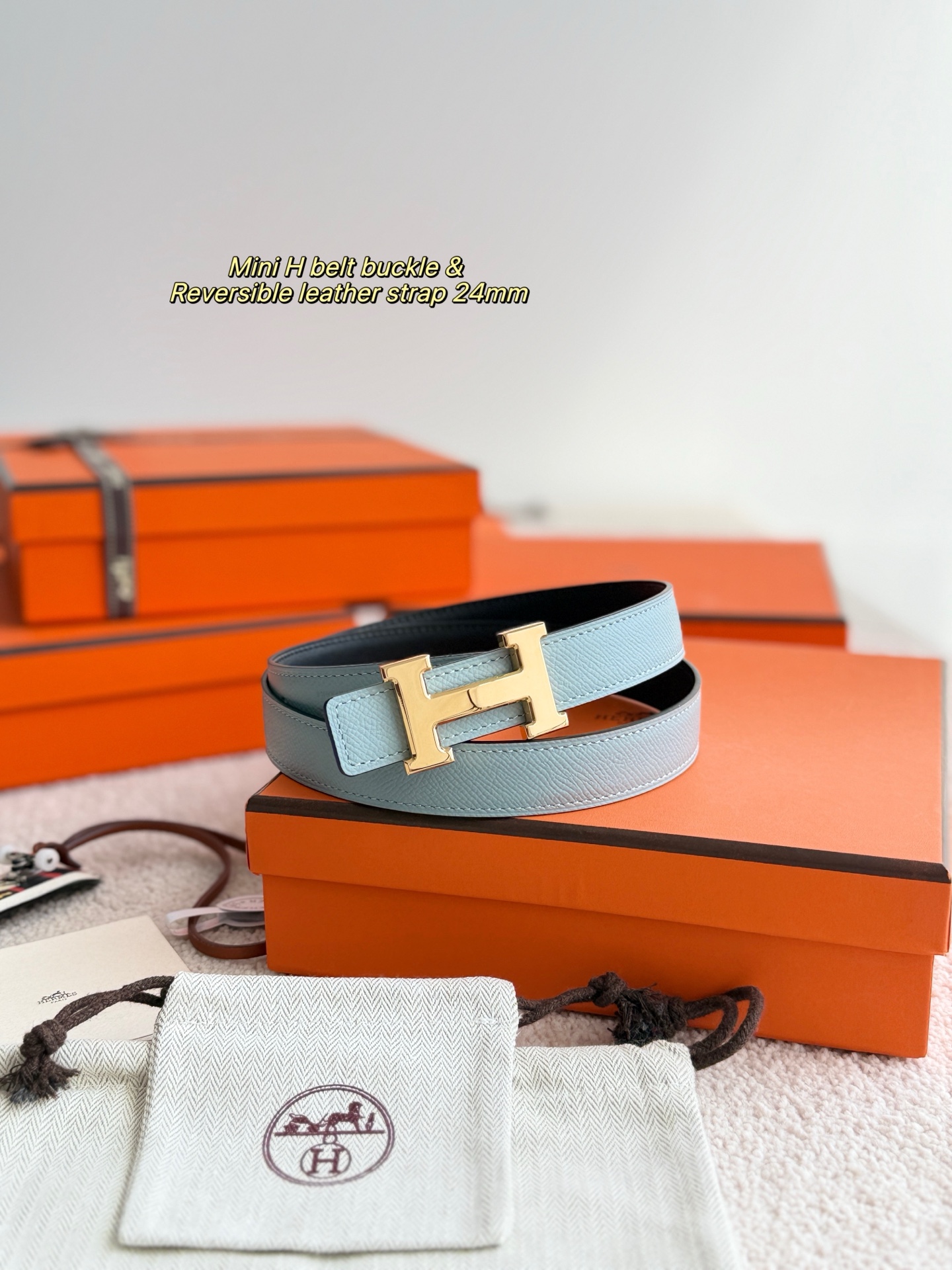 에르메스 미니 H  벨트 24mm