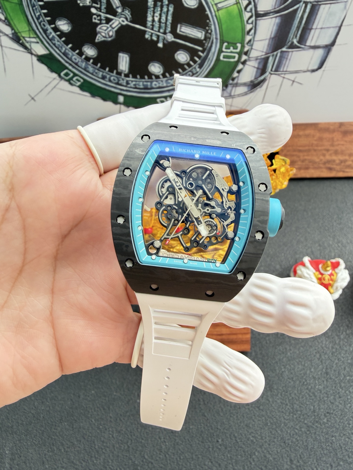 Vaucher  무브먼트 l 리차드밀 RM 055 | TZP /NTPT 탄소섬유 케이스