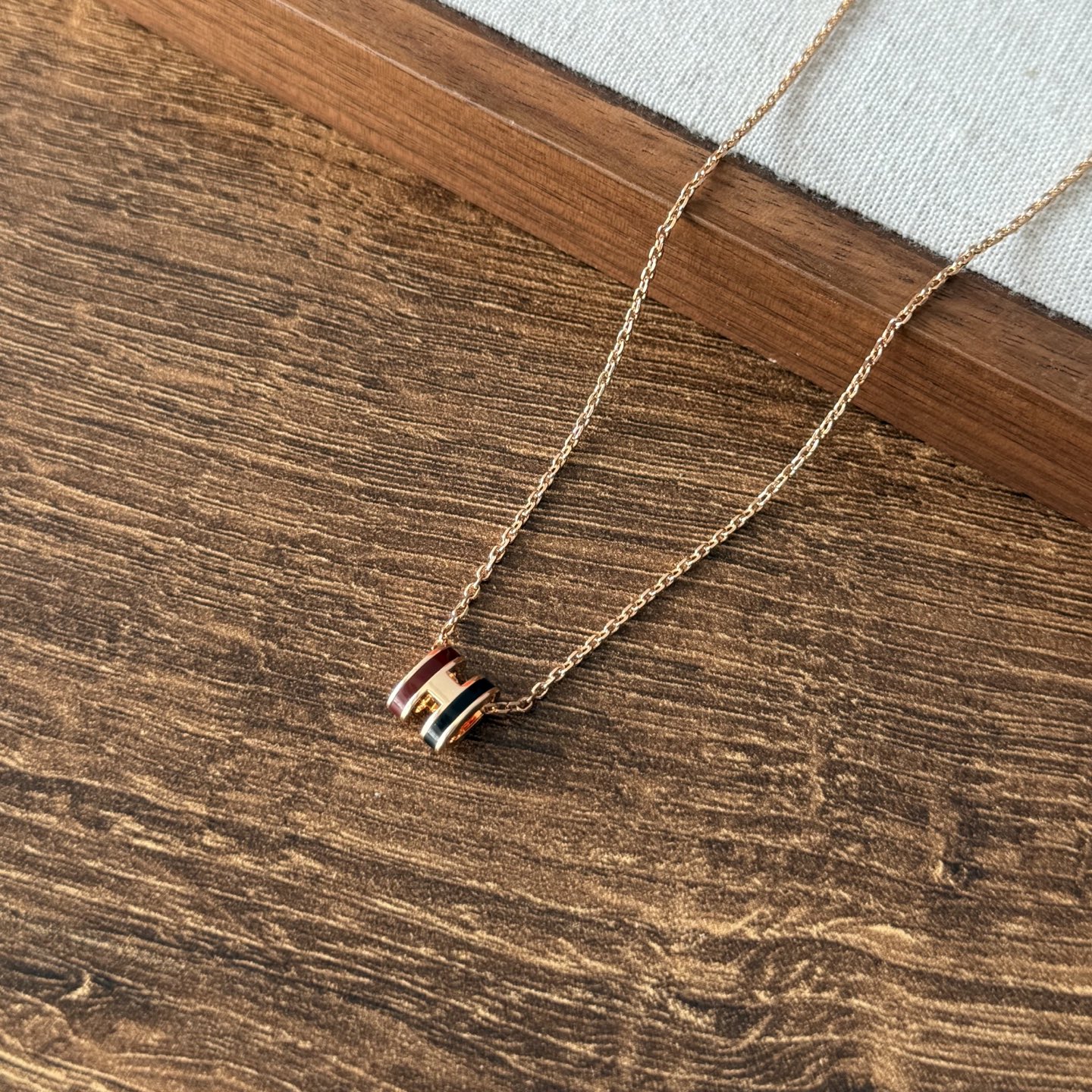 Hermes 미니 팝 목걸이   40cm