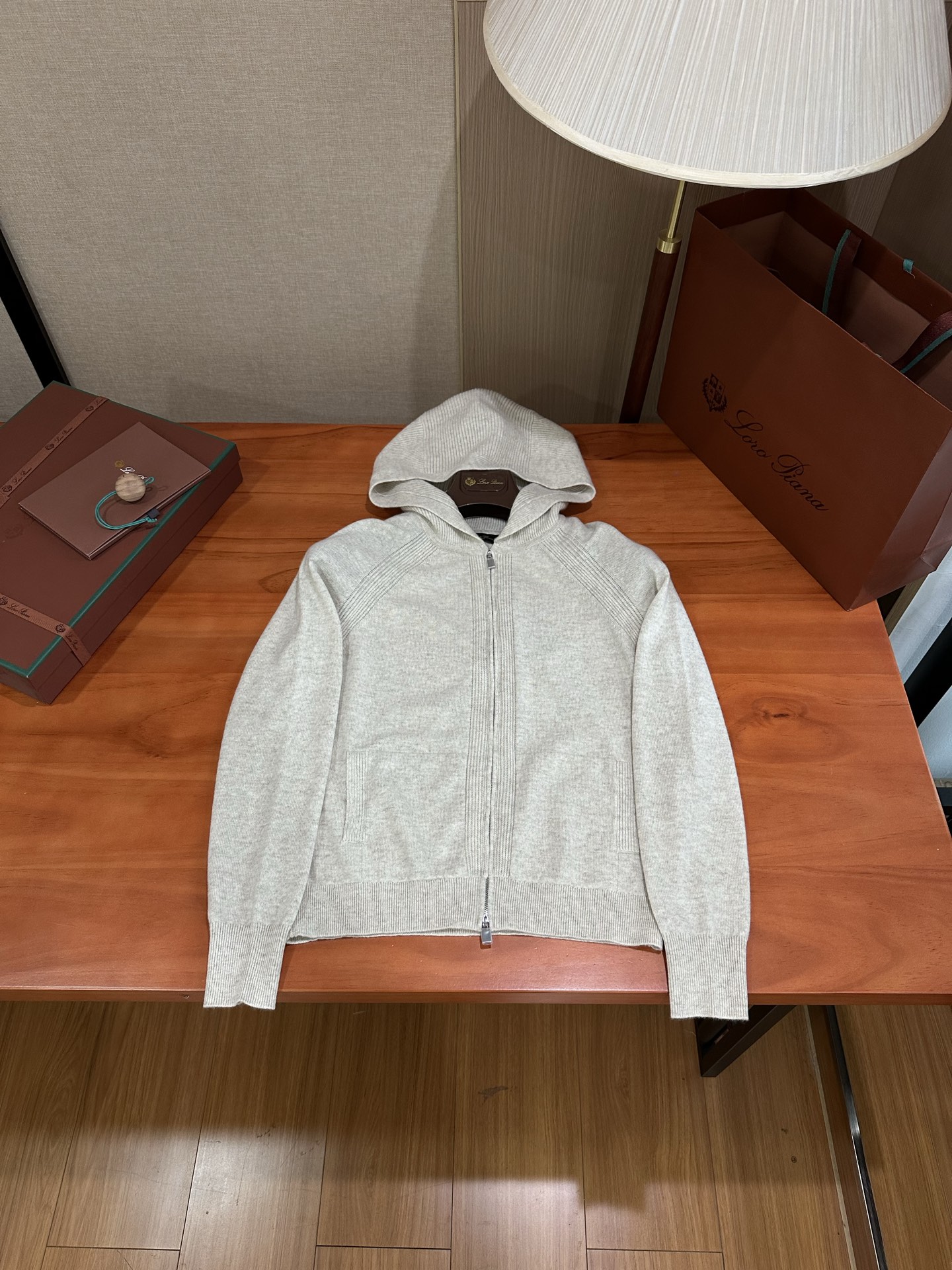 Loro Piana MERANO 캐시미어 후드 집업