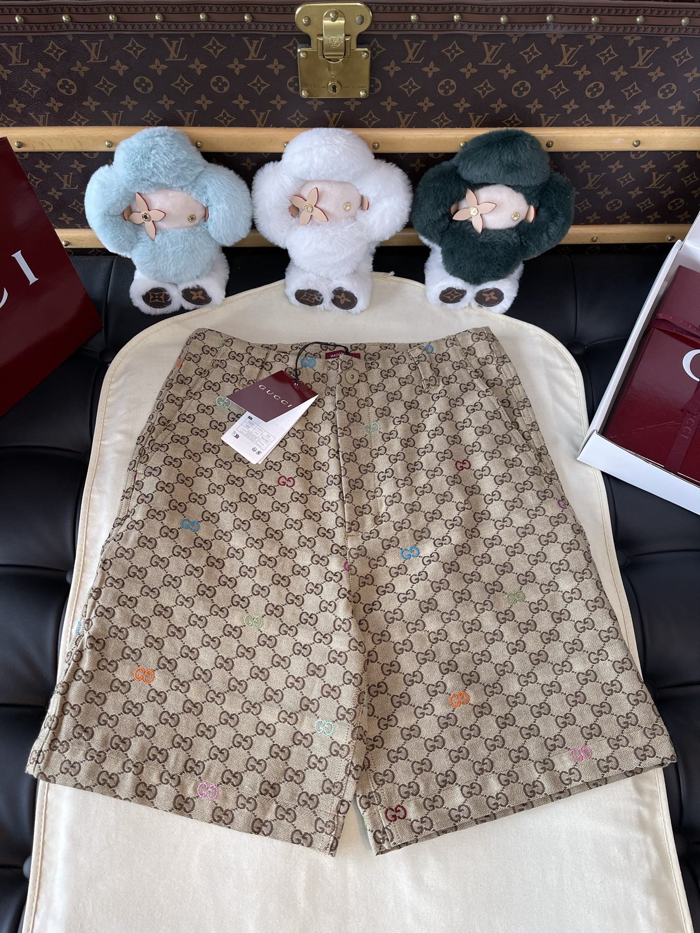 Gucci Monogram Logo Shorts