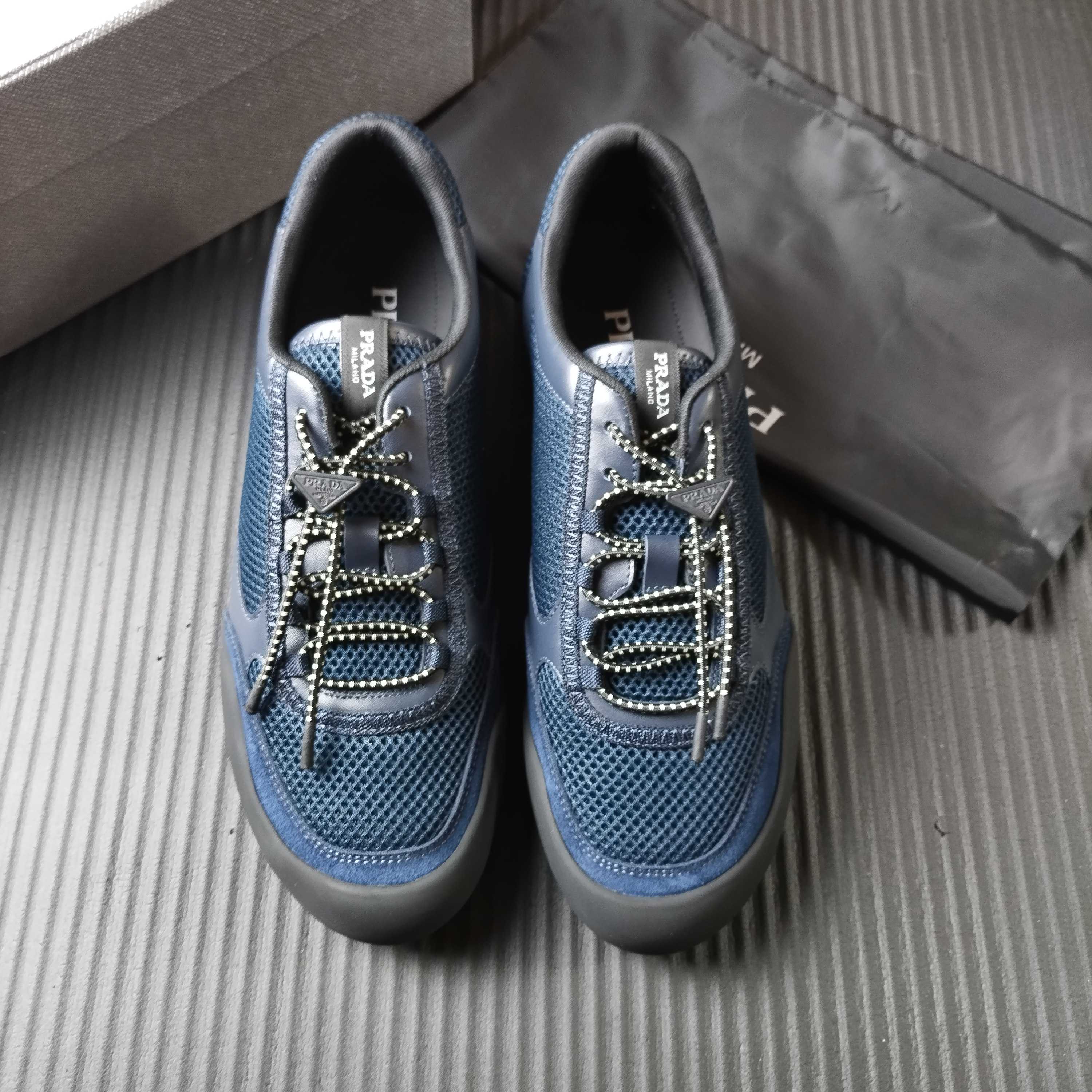 프라다 스피드락 메쉬 패브릭 스니커즈