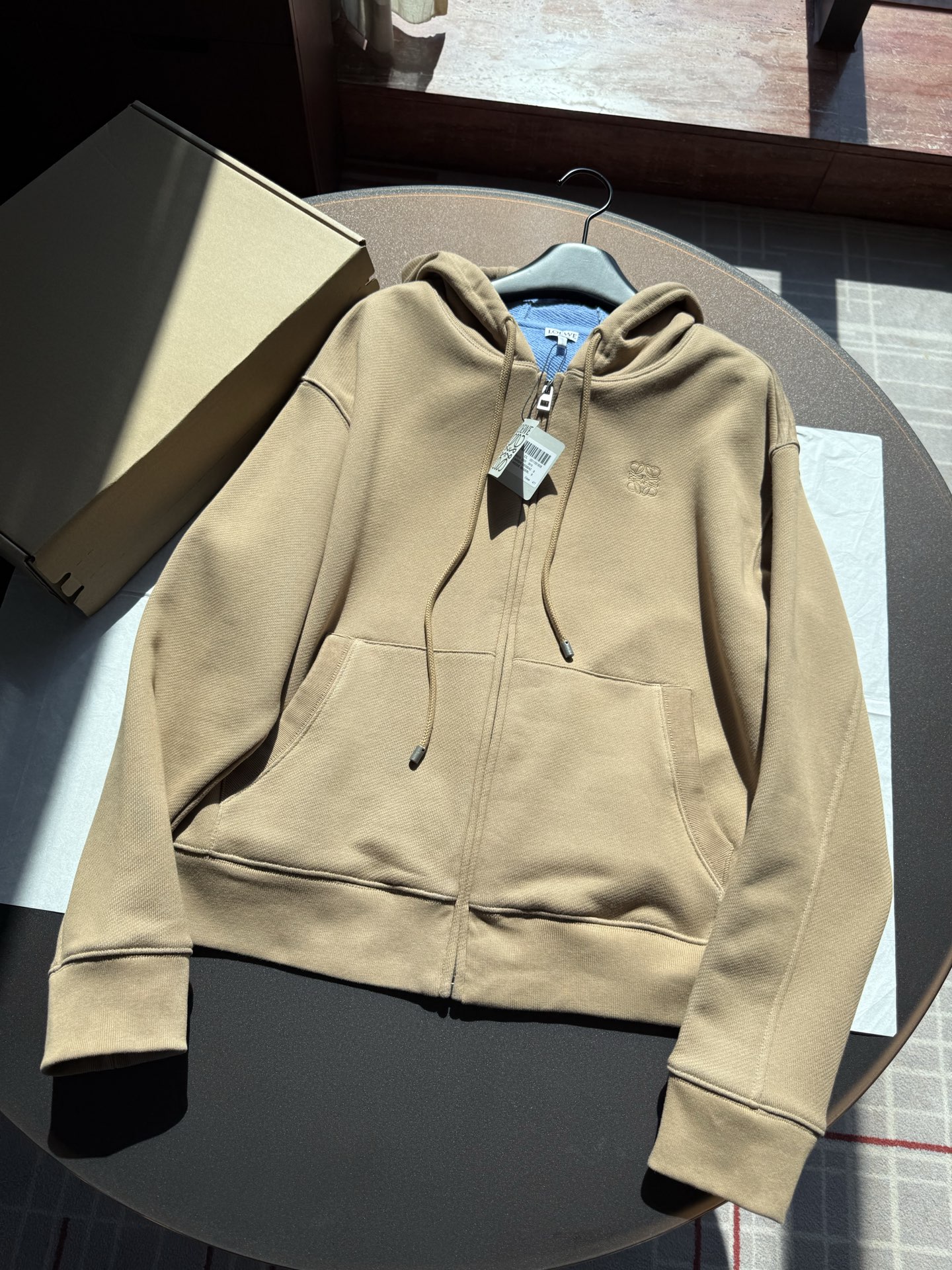 로에베 코튼 후드 집업 자켓