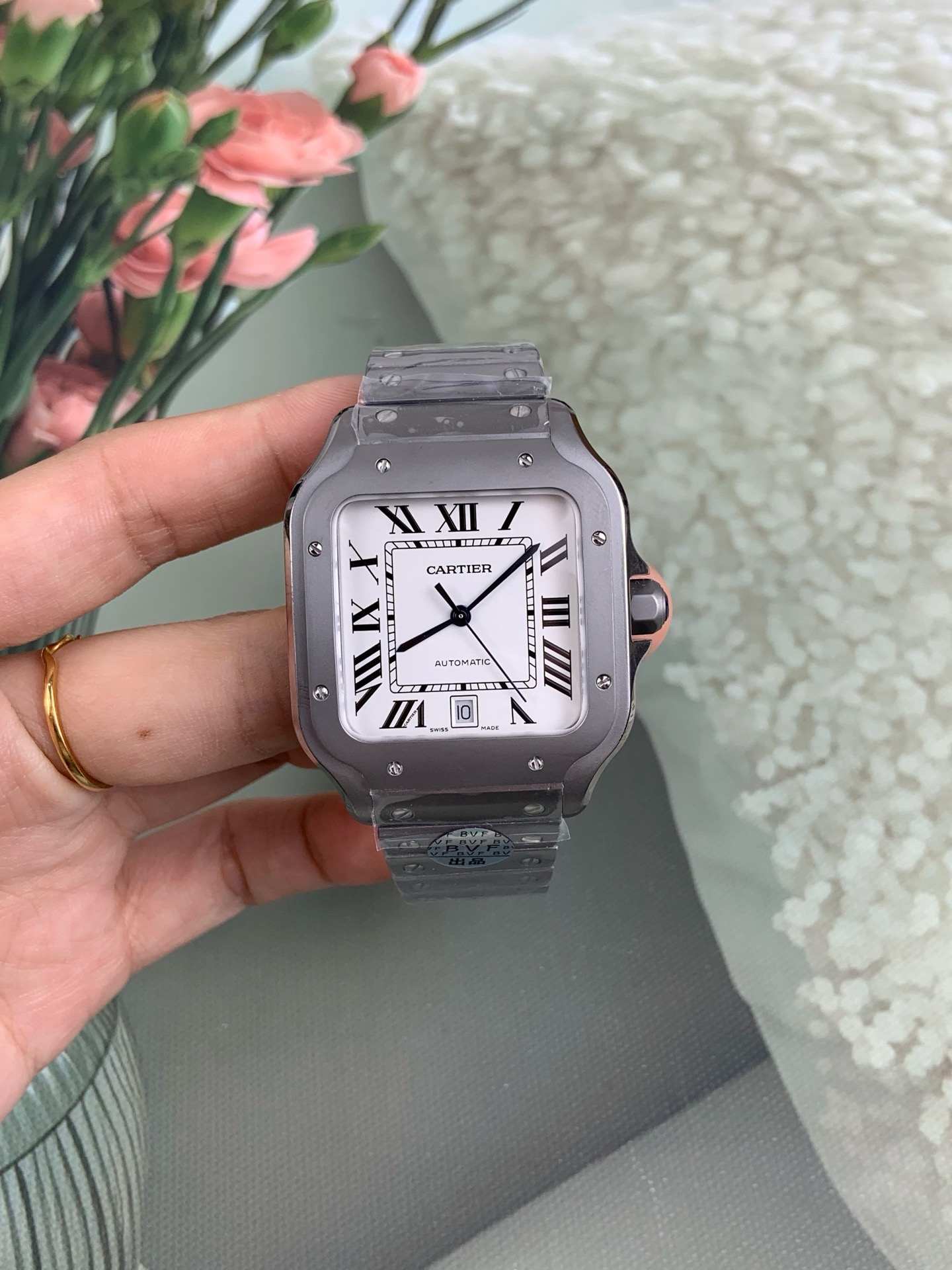 BVF l 9015 l 39.8mm l 카르티에 산토스 라지  CRWSSA0089