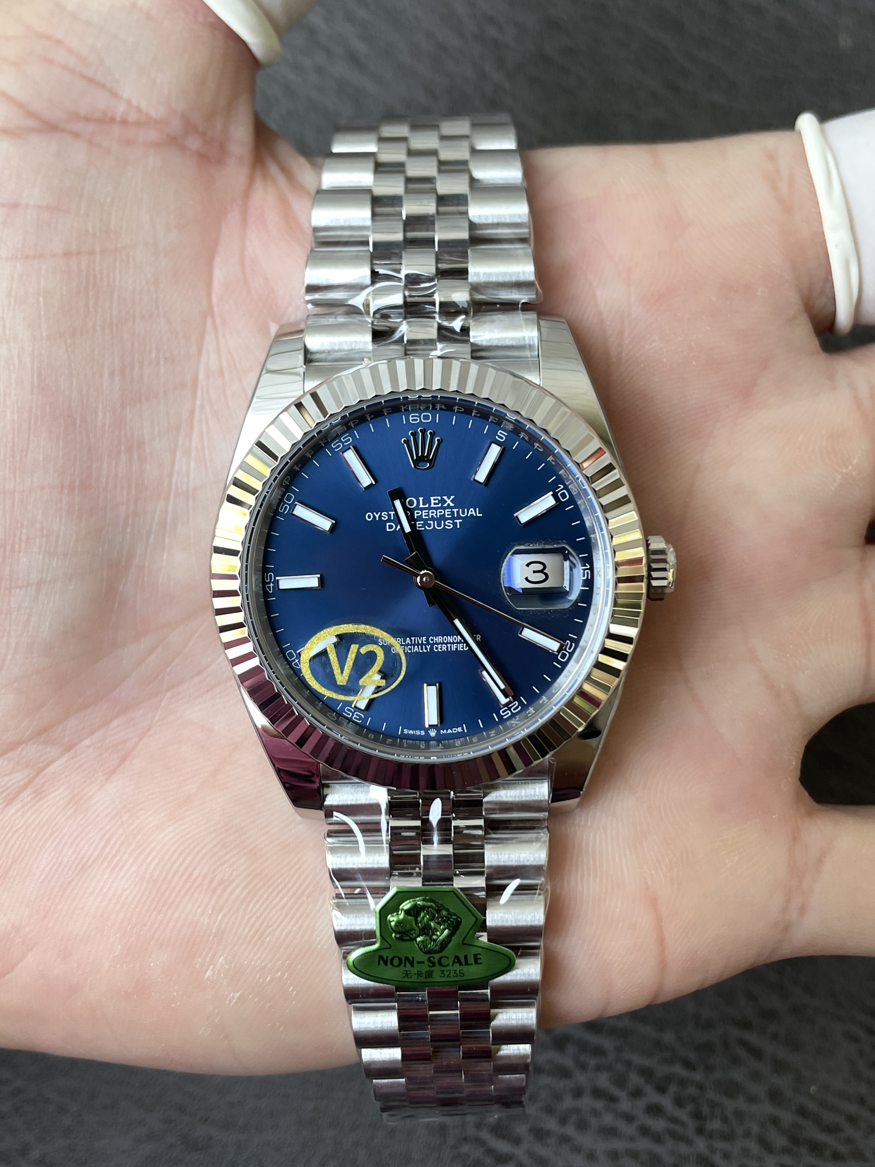 GOLD  | 3235 무브먼트｜41mm l 롤렉스 데이트저스트 126334 프리스프렁 (Free-sprung) V2