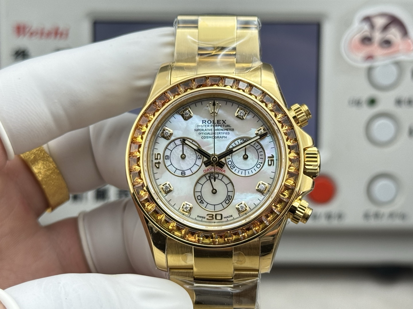 HEH l 4801/4130 l 40mm l 롤렉스 데이토나  개조 맞춤형 합성 다이아몬드