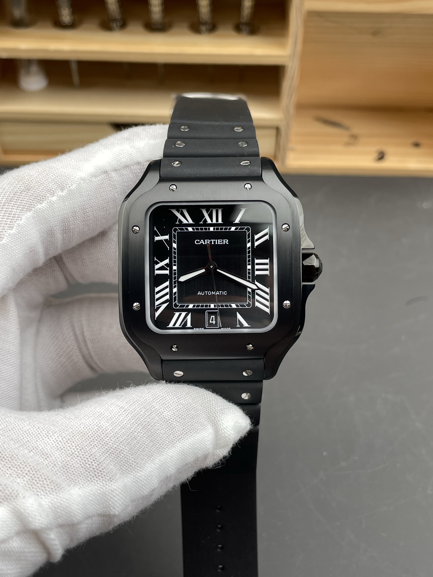 BV | 카르티에 산토스 라지｜39.8mm｜WSSA0062｜9015 무브먼트