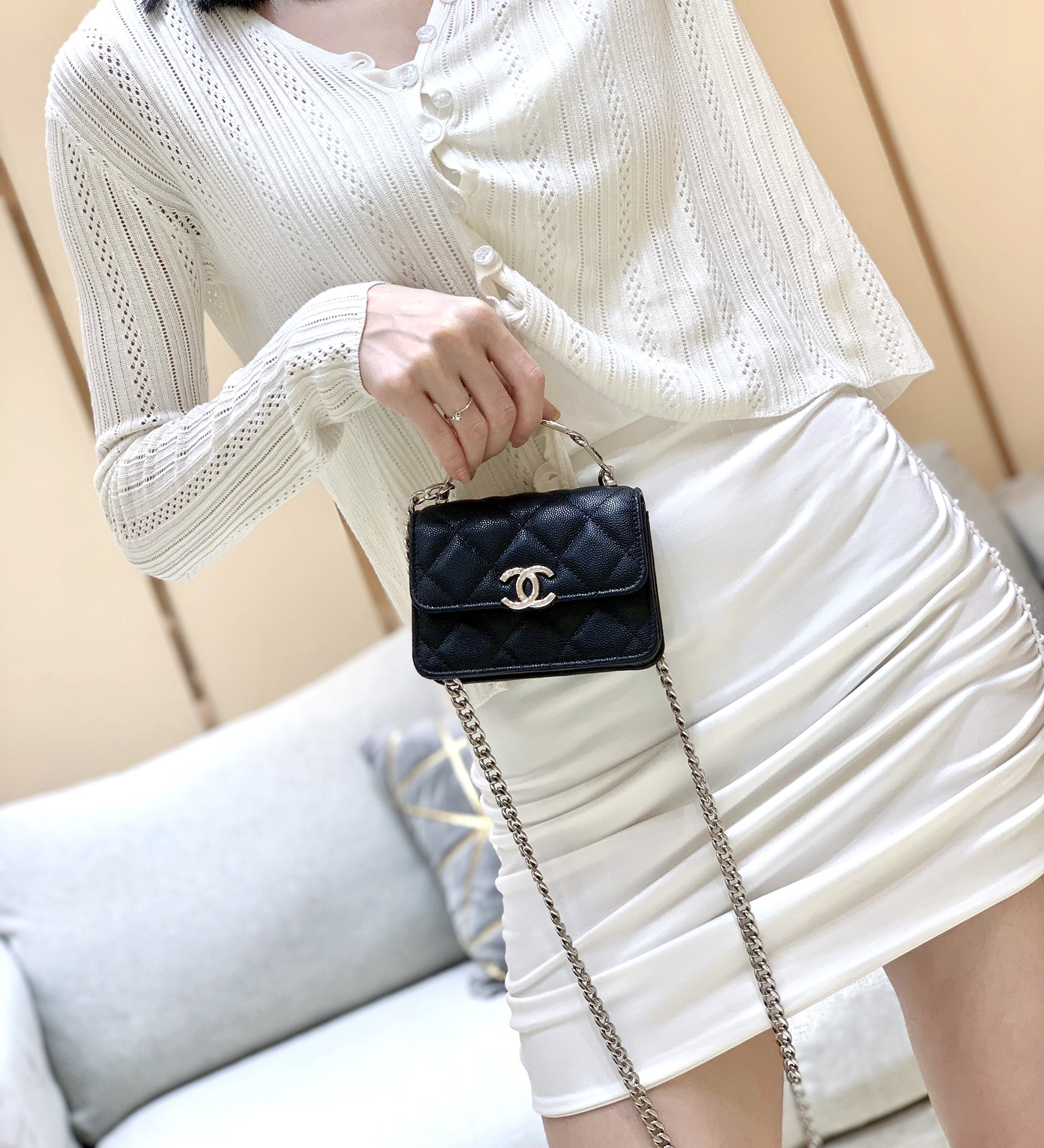  샤 ƆC ⅭＨΑＮＥⅬ ƆC 넬 AP2758  13x9.5x6cm