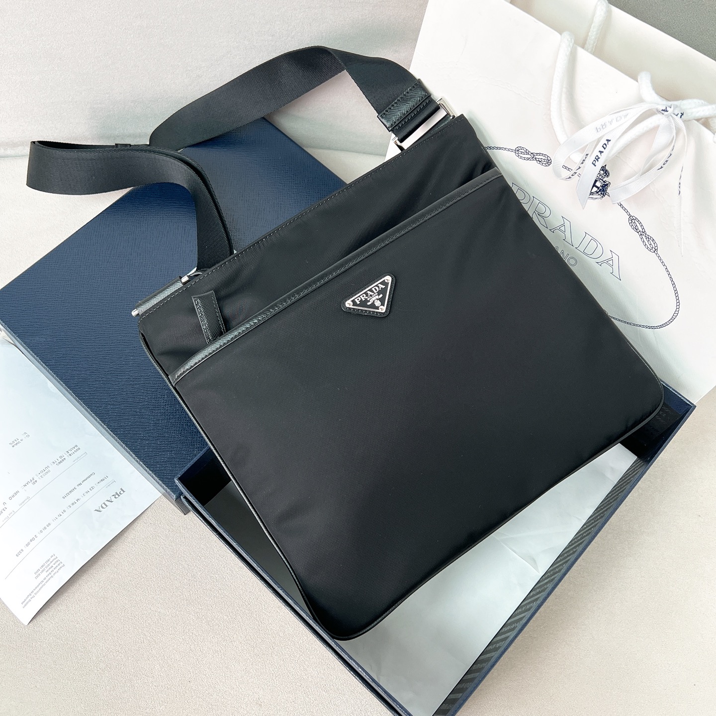 프라다 VA053M 패브릭 크로스백 29X26cm